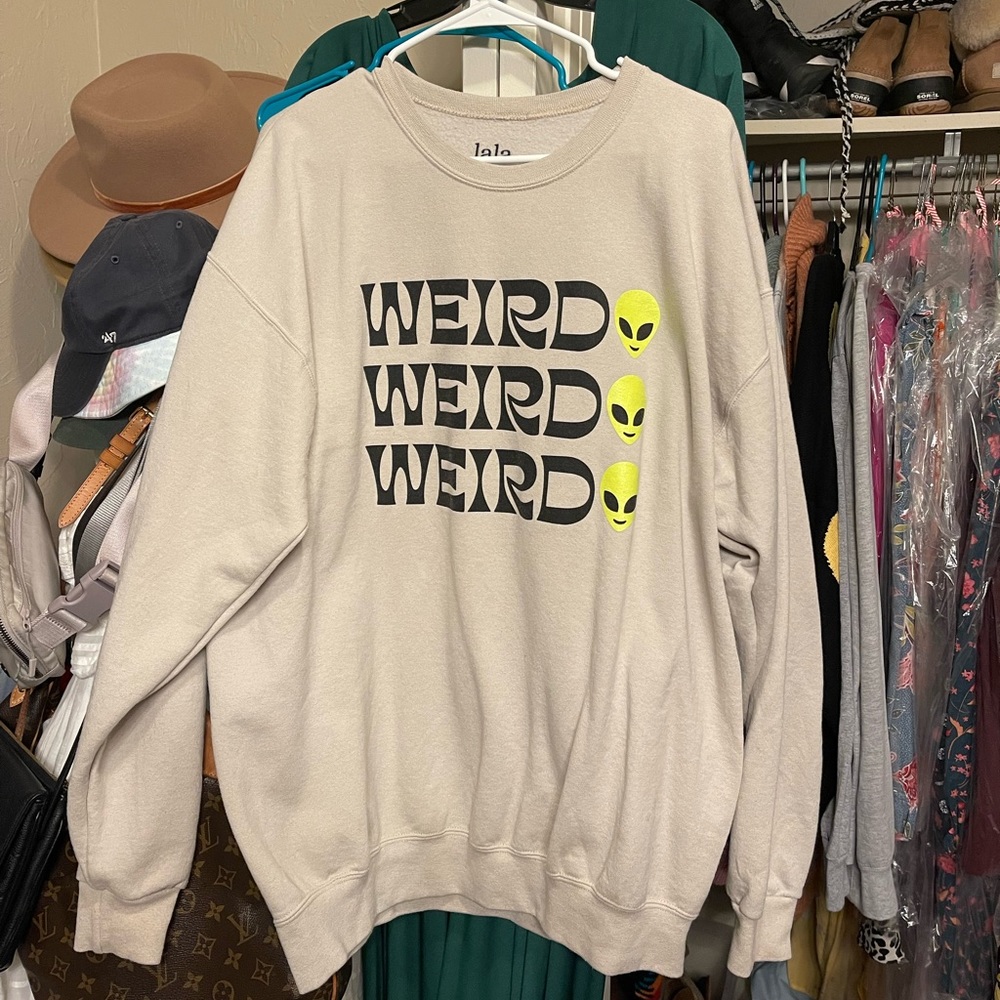 Dressed in LALA Weird Alien Oversized Sweatshirt